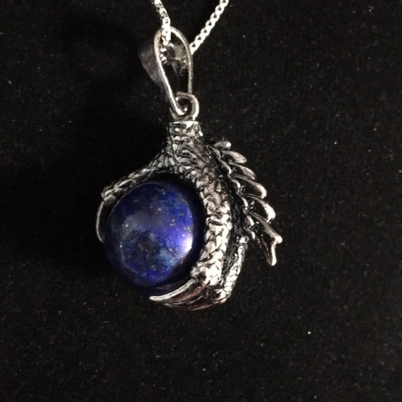 Lapis Lazuli Sphere in Dragons Claw - Picture 4 of 8